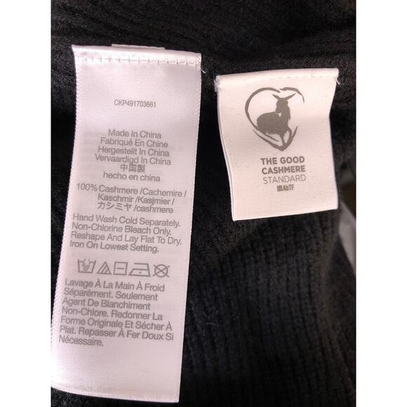 Madewell Cashmere Sweater V Neck Black NWT XXS - Picture 6 of 7